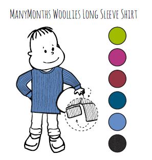 ManyMonths Shirt Long sleeve - pitkÃ¤hihainen merinovillapaita -20%